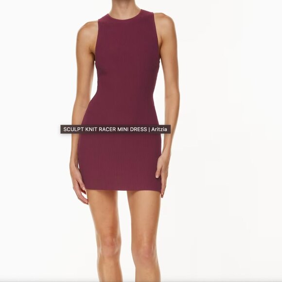 Aritzia Babaton Sculpt Knit Racer Mini Dress - Picture 5 of 6